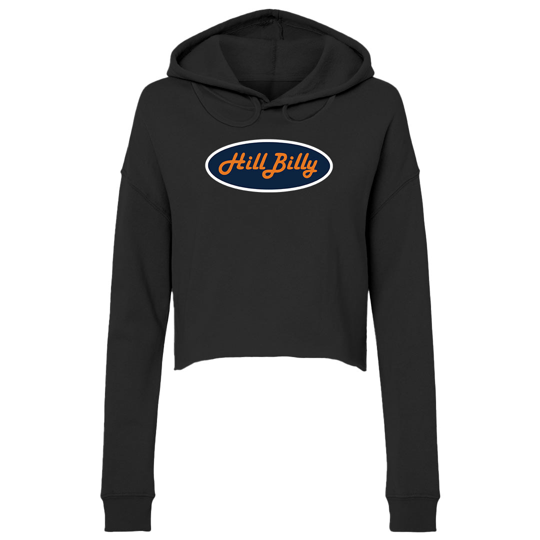 Women's | HillBilly Auburn Logo | Lightweight Crop Hoodie