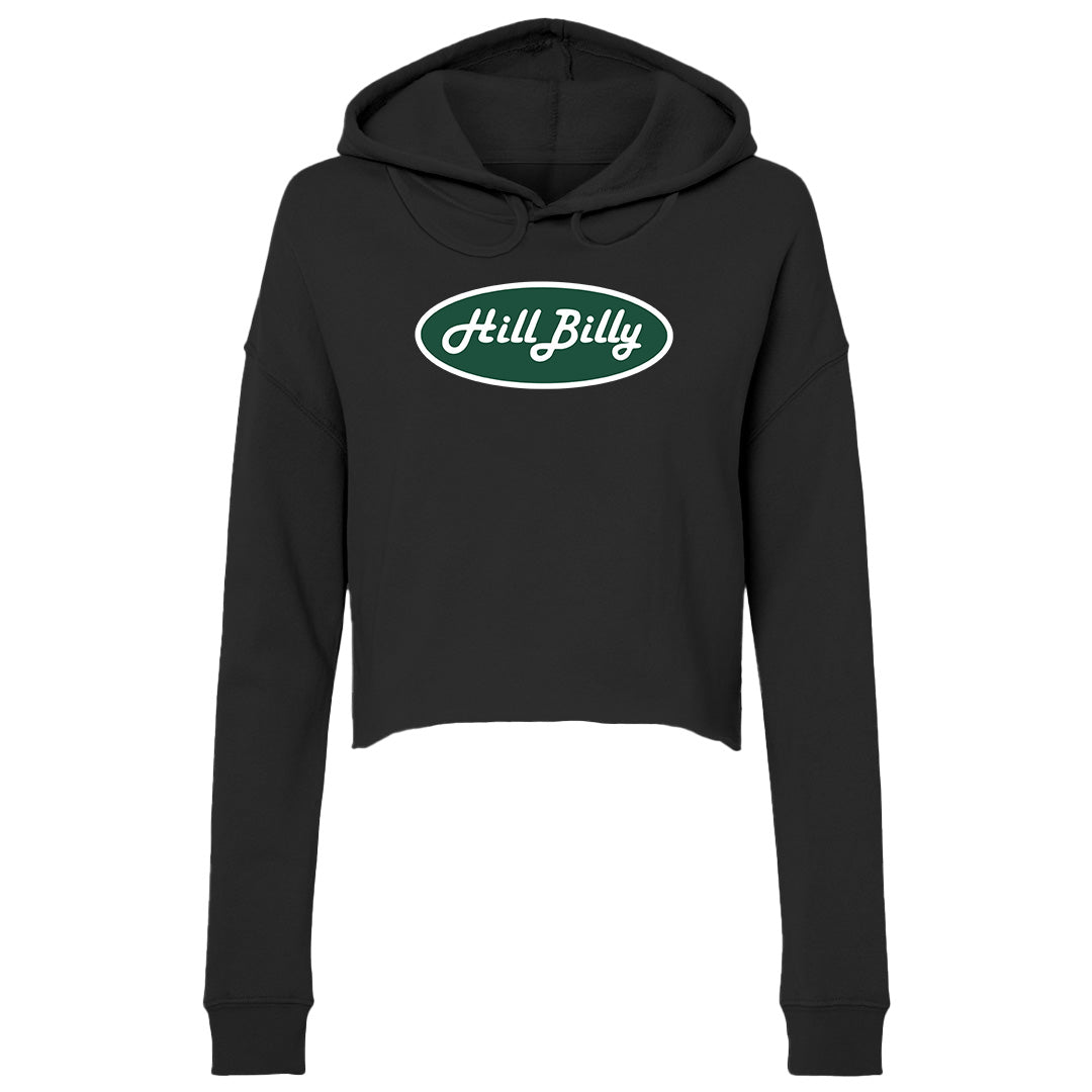 Women's | HillBilly East Lansing Logo | Lightweight Crop Hoodie
