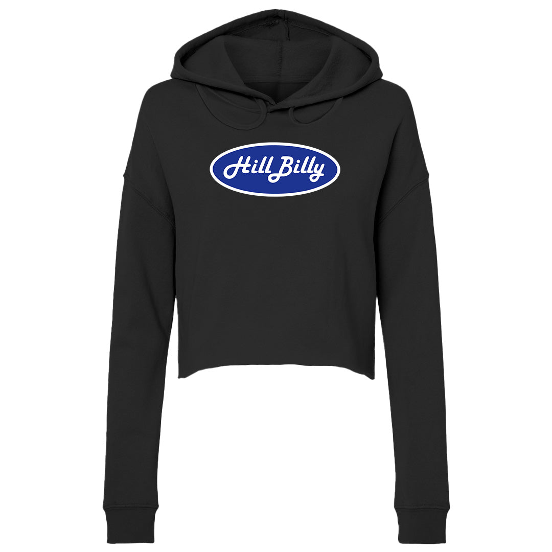 Women's | HillBilly Durham Logo | Lightweight Crop Hoodie