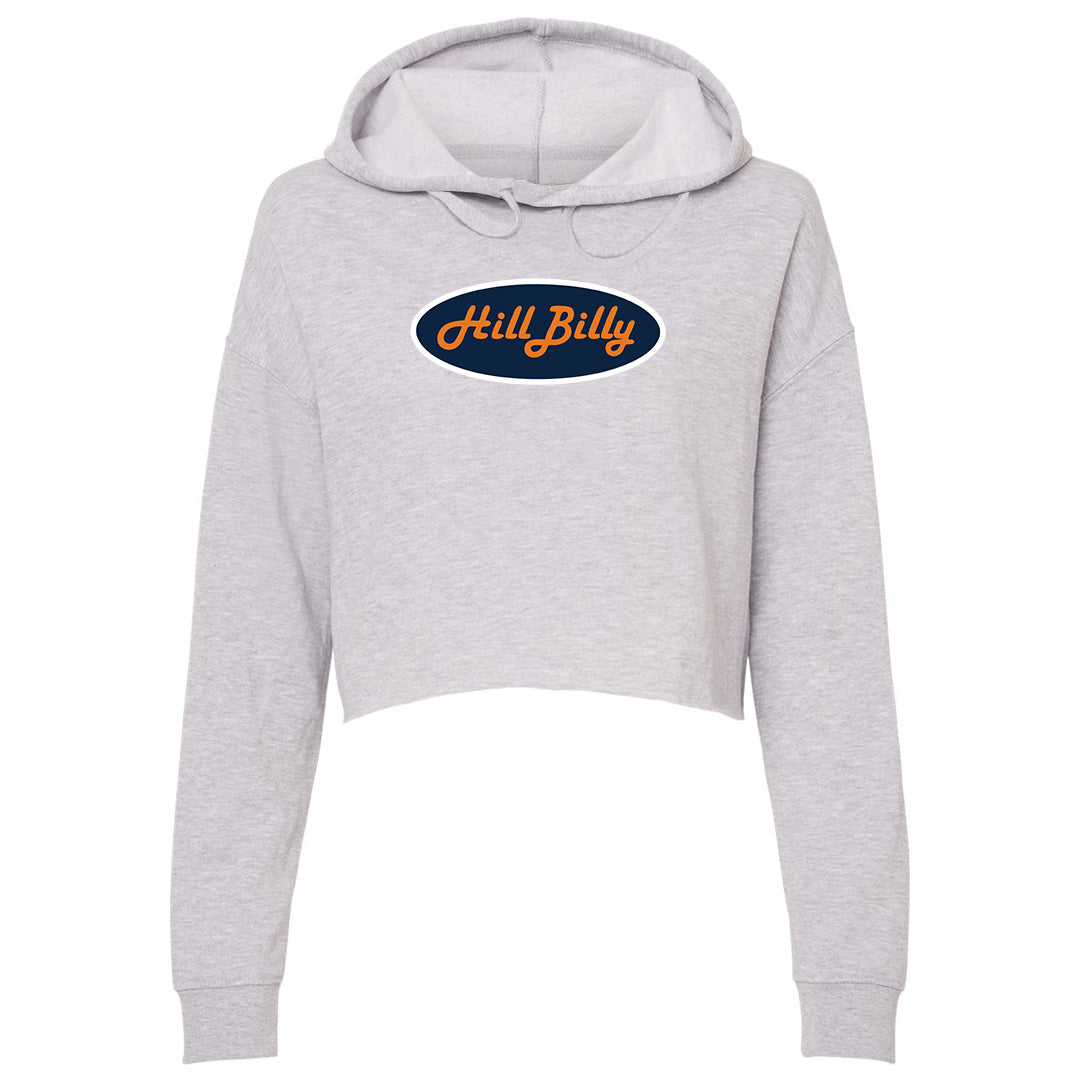 Women's | HillBilly Auburn Logo | Lightweight Crop Hoodie