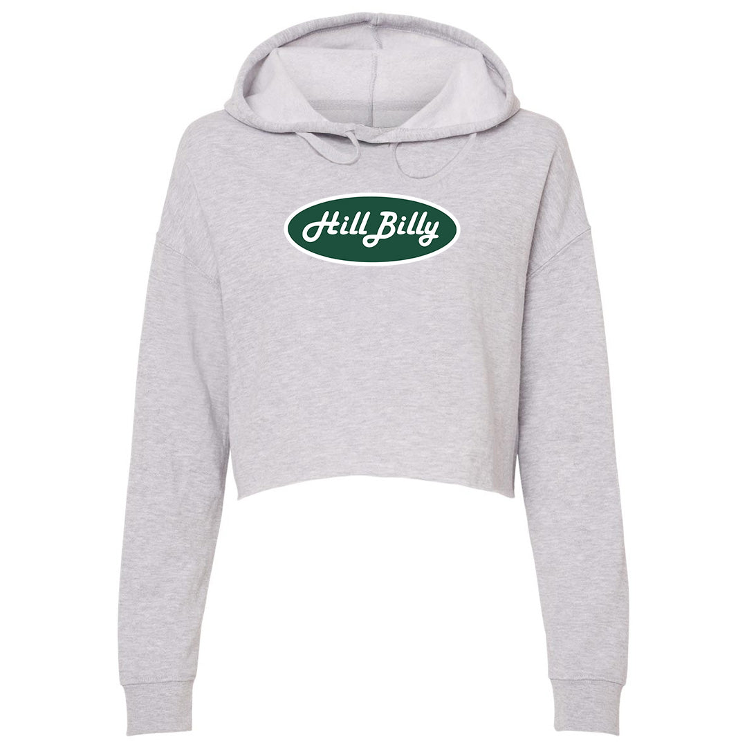 Women's | HillBilly East Lansing Logo | Lightweight Crop Hoodie
