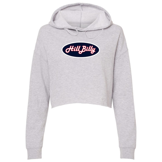 Women's | HillBilly Connecticut Logo | Lightweight Crop Hoodie