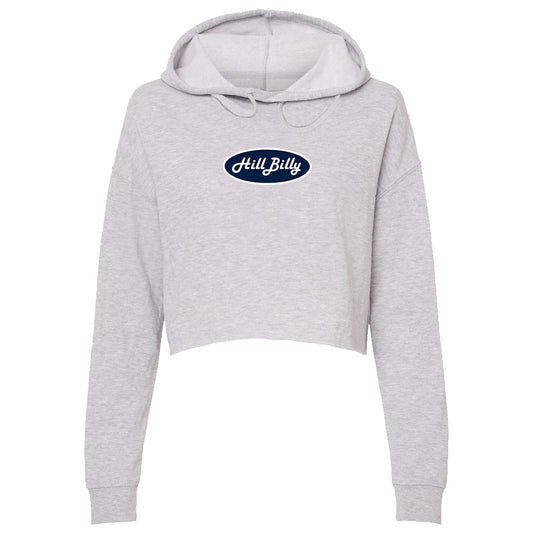 Women's | HillBilly Happy Valley Logo | Lightweight Crop Hoodie