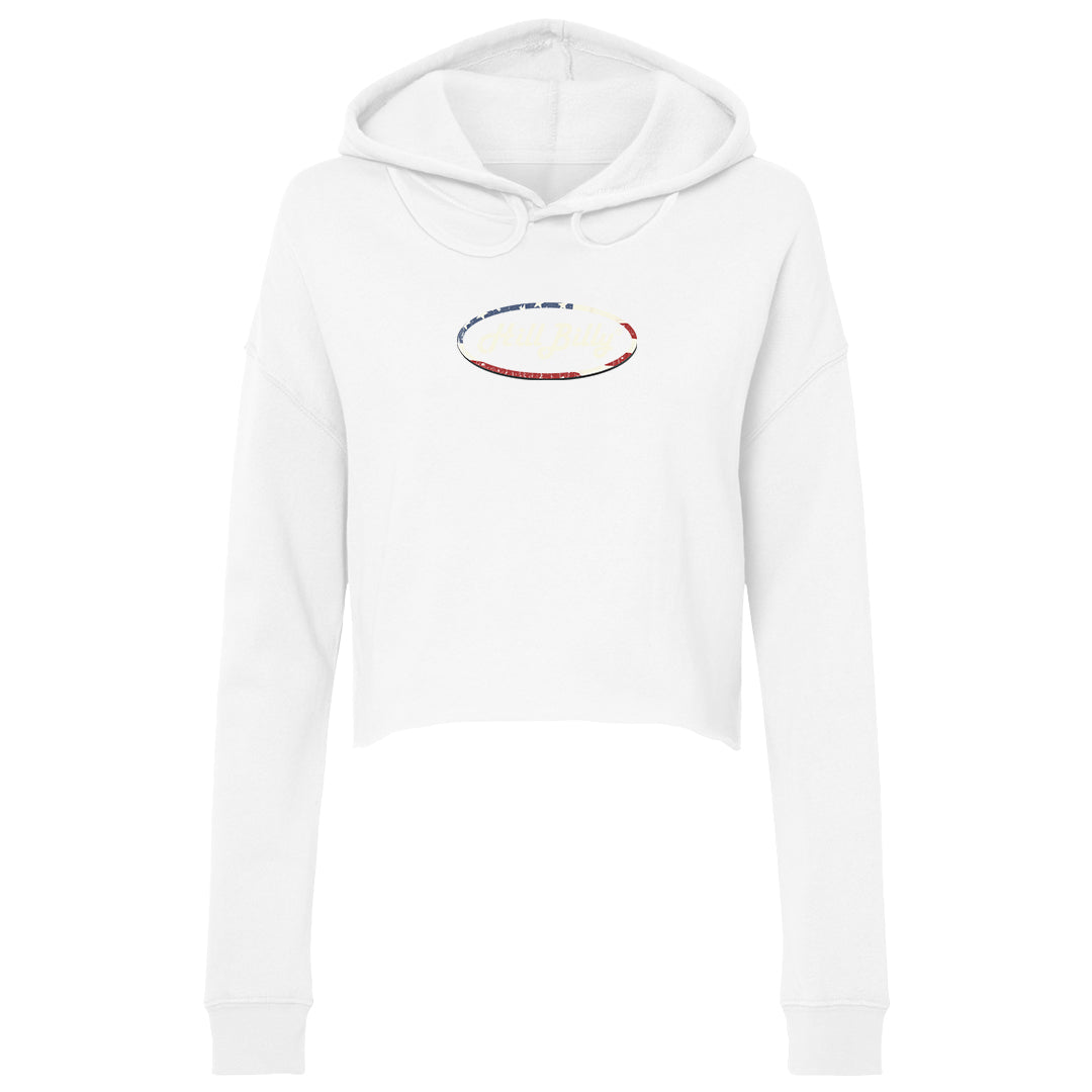 Women's | HillBilly LOGO USA | Lightweight Crop Hoodie