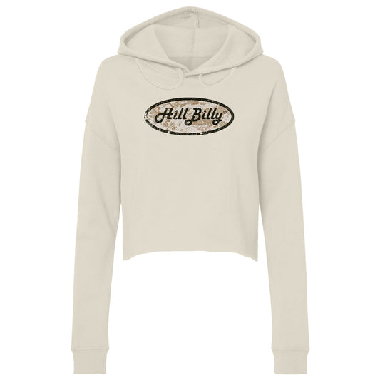 Women's | HillBilly DIGI CAMO LOGO | Lightweight Crop Hoodie