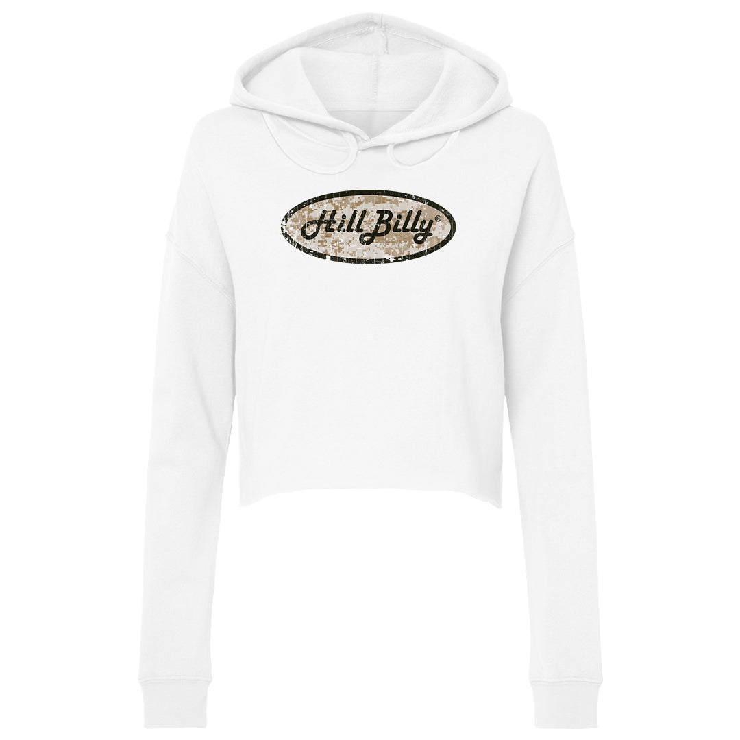 Women's | HillBilly DIGI CAMO LOGO | Lightweight Crop Hoodie