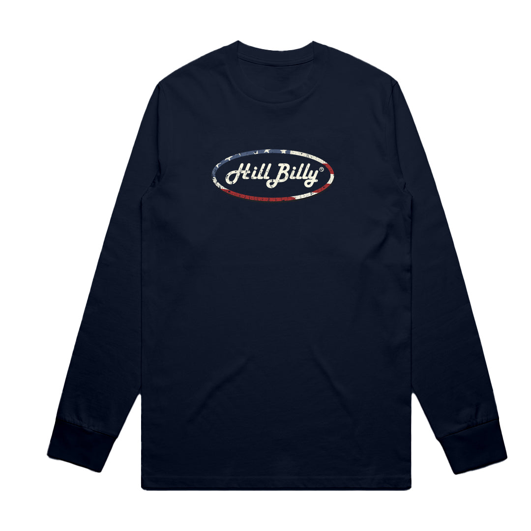 Unisex | HillBilly LOGO USA | Long Sleeve Crew